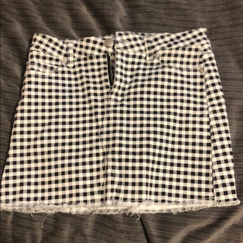 gingham skirt